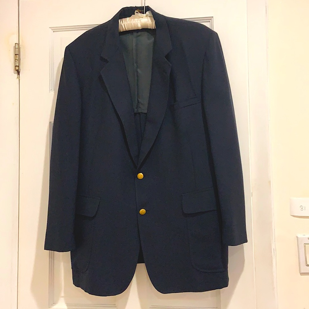 Dark navy sport coat blazer